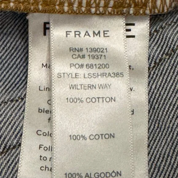 FRAME Le Stevie Short – Wiltern Way (LSSHRA385) | Size 27 | 100% Cotton - Picture 5 of 9